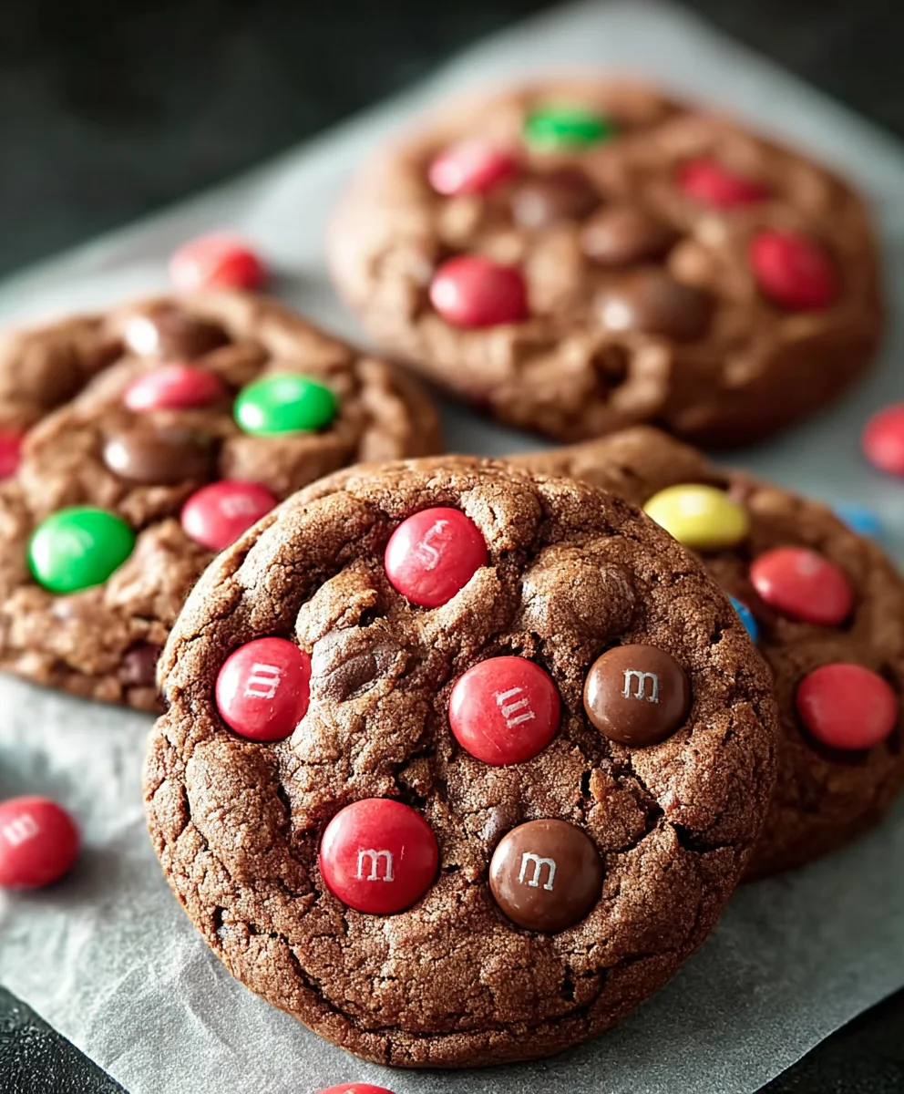 Soft Chocolate M&M Cookies- Delicious & Easy Recipe