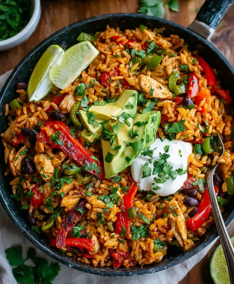 Easy One-Pan Beef Fajita Rice Bowls