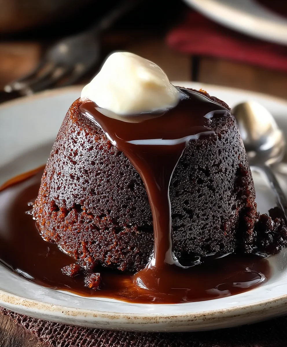 Chocolate Sticky Toffee Puddings for Two - Decadent Dessert