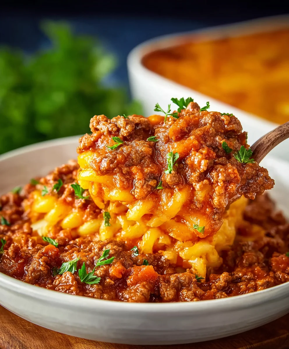 Easy Beef Sloppy Joe Casserole Recipe