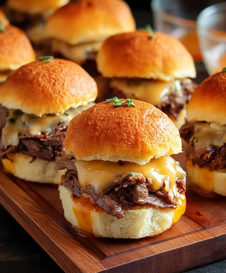 Easy Roast Beef Cheddar Sliders Recipe