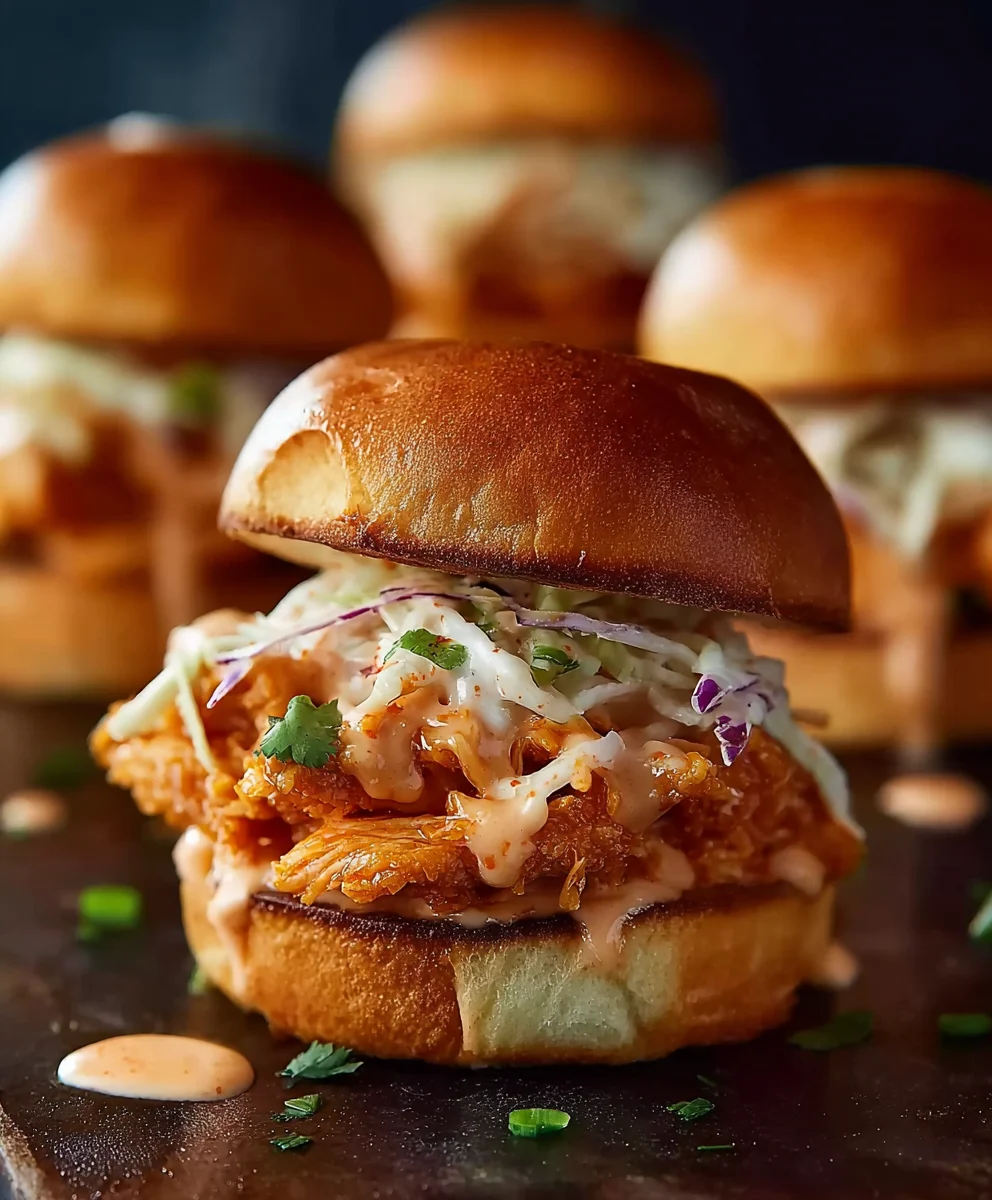 Easy Bang Bang Chicken Sliders-Quick & Delicious Bites