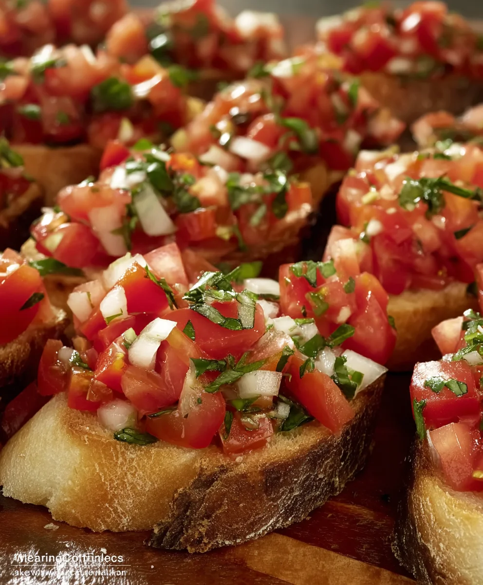 Easy Tomato Bruschetta Recipe- Delicious Appetizer