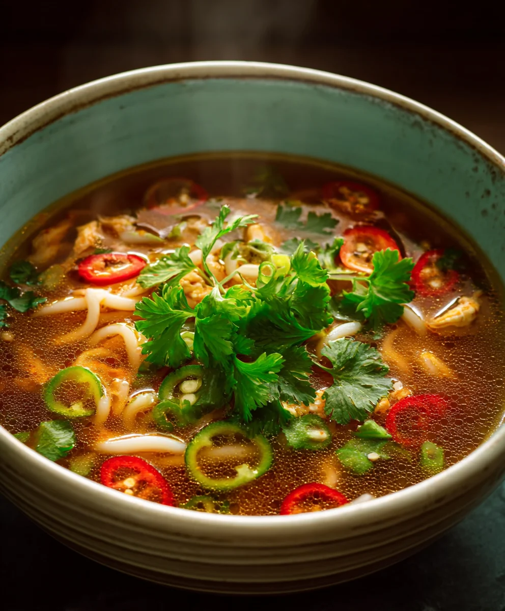 Easy Spicy Garlic Chicken Broth Recipe