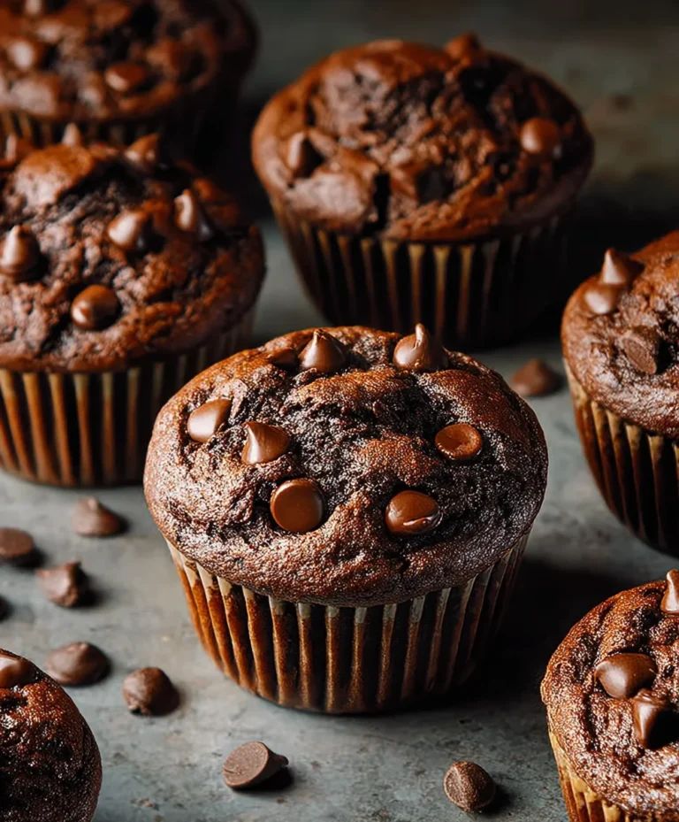 Double Chocolate Chip Muffins-Ultimate Indulgence