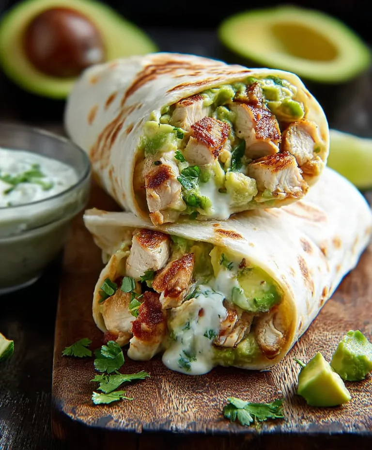 Easy Chicken Avocado Burritos – Quick & Healthy Meal