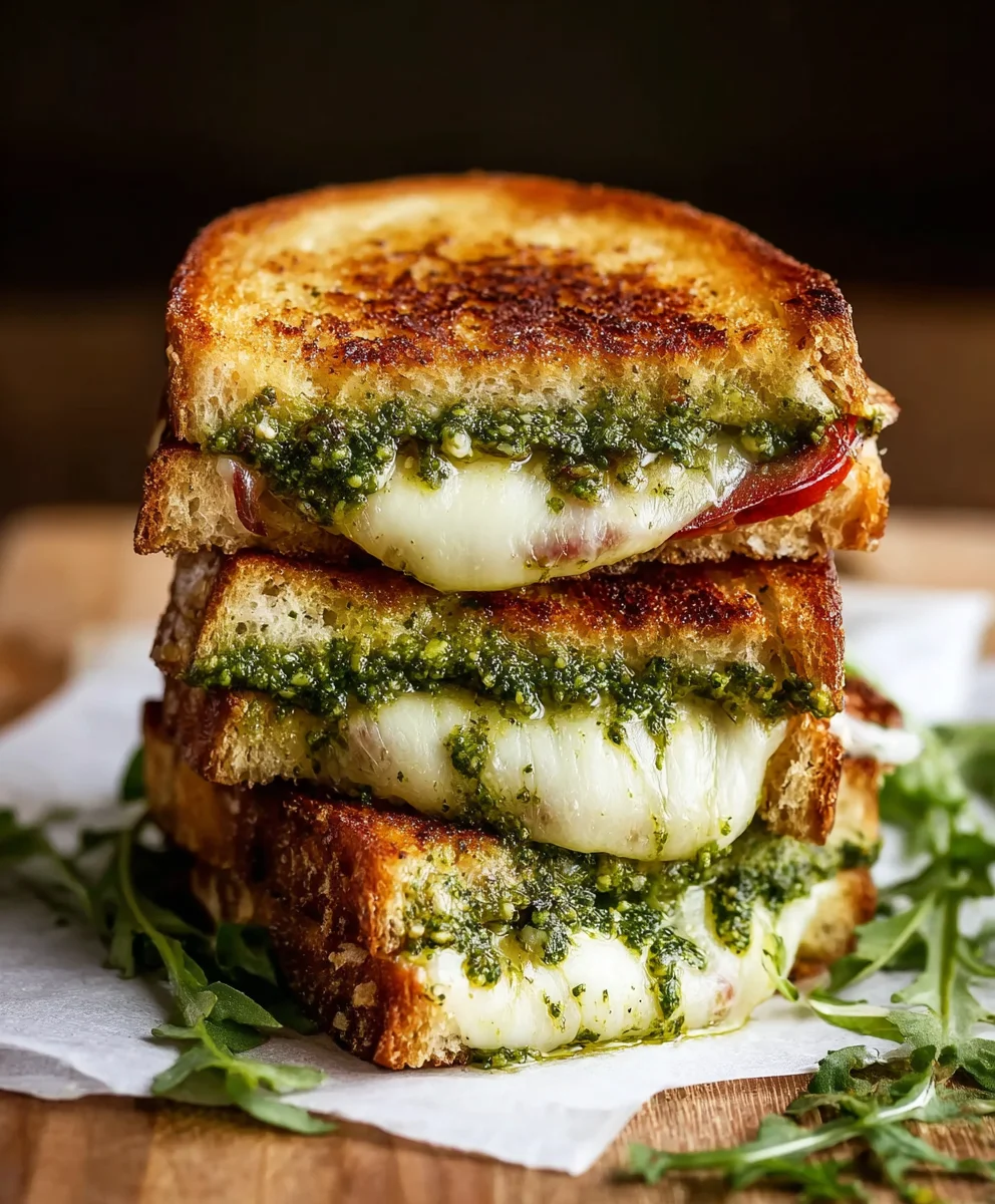 Pesto Grilled Cheese Sandwich- Delicious & Easy Recipe