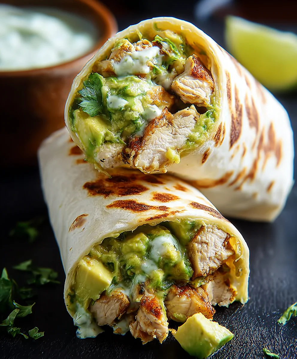 Easy Chicken Avocado Burritos - Quick & Healthy Meal
