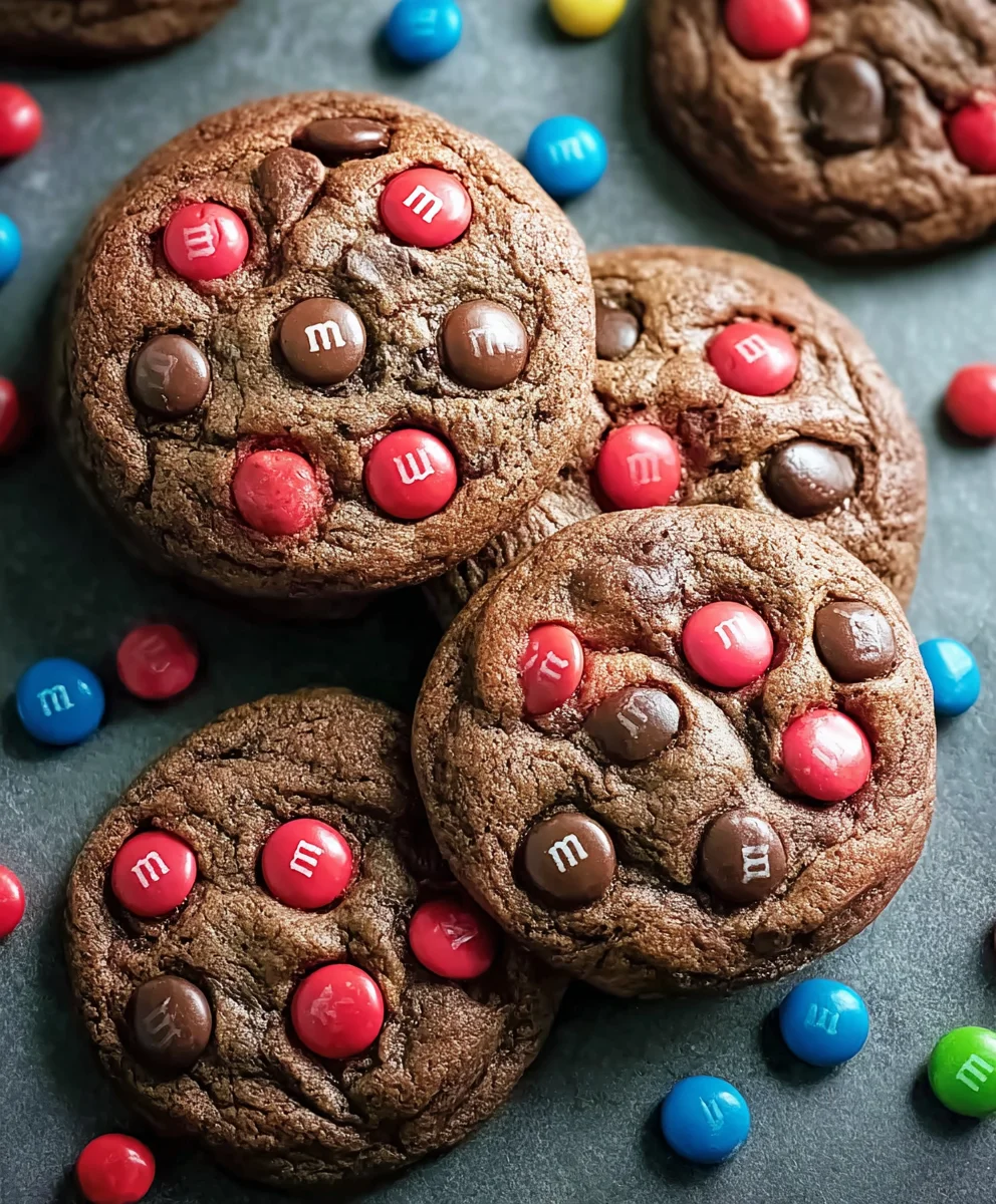 Soft Chocolate M&M Cookies- Delicious & Easy Recipe