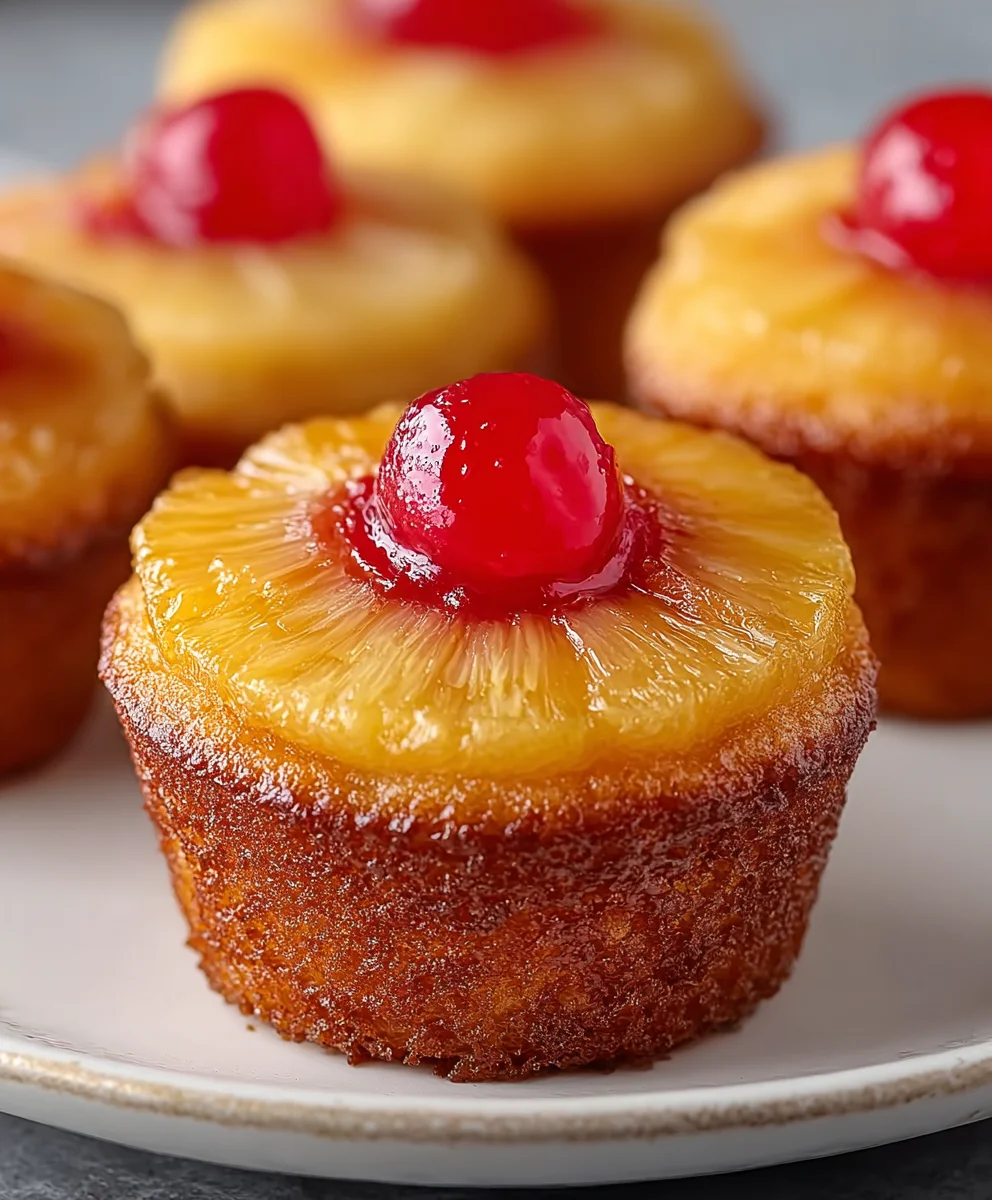 Easy Pineapple Upside Down Cupcakes Recipe