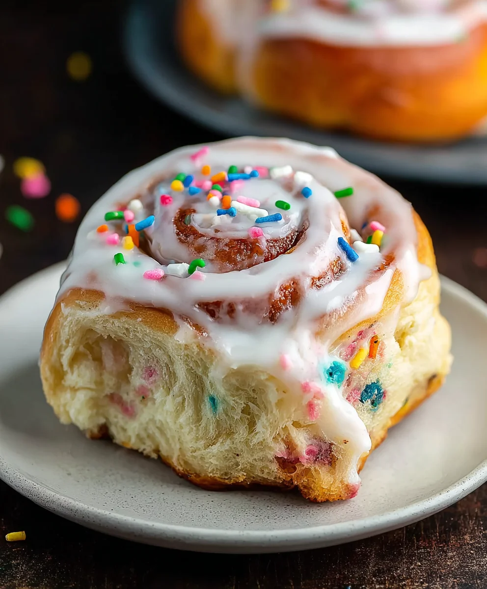 Funfetti Cinnamon Rolls - Easy & Delicious Treat
