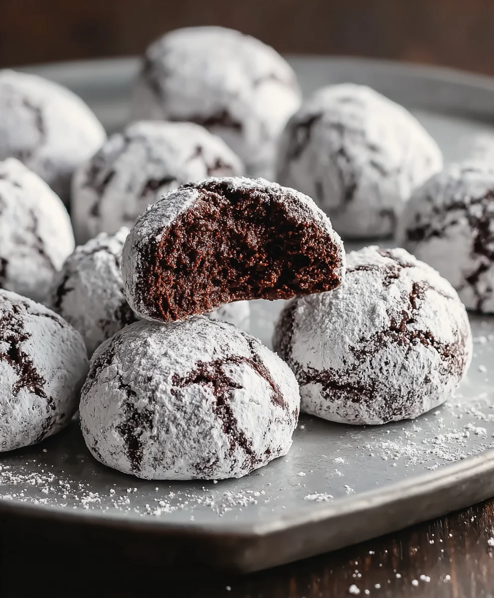 Easy Chocolate Snowball Cookies Recipe
