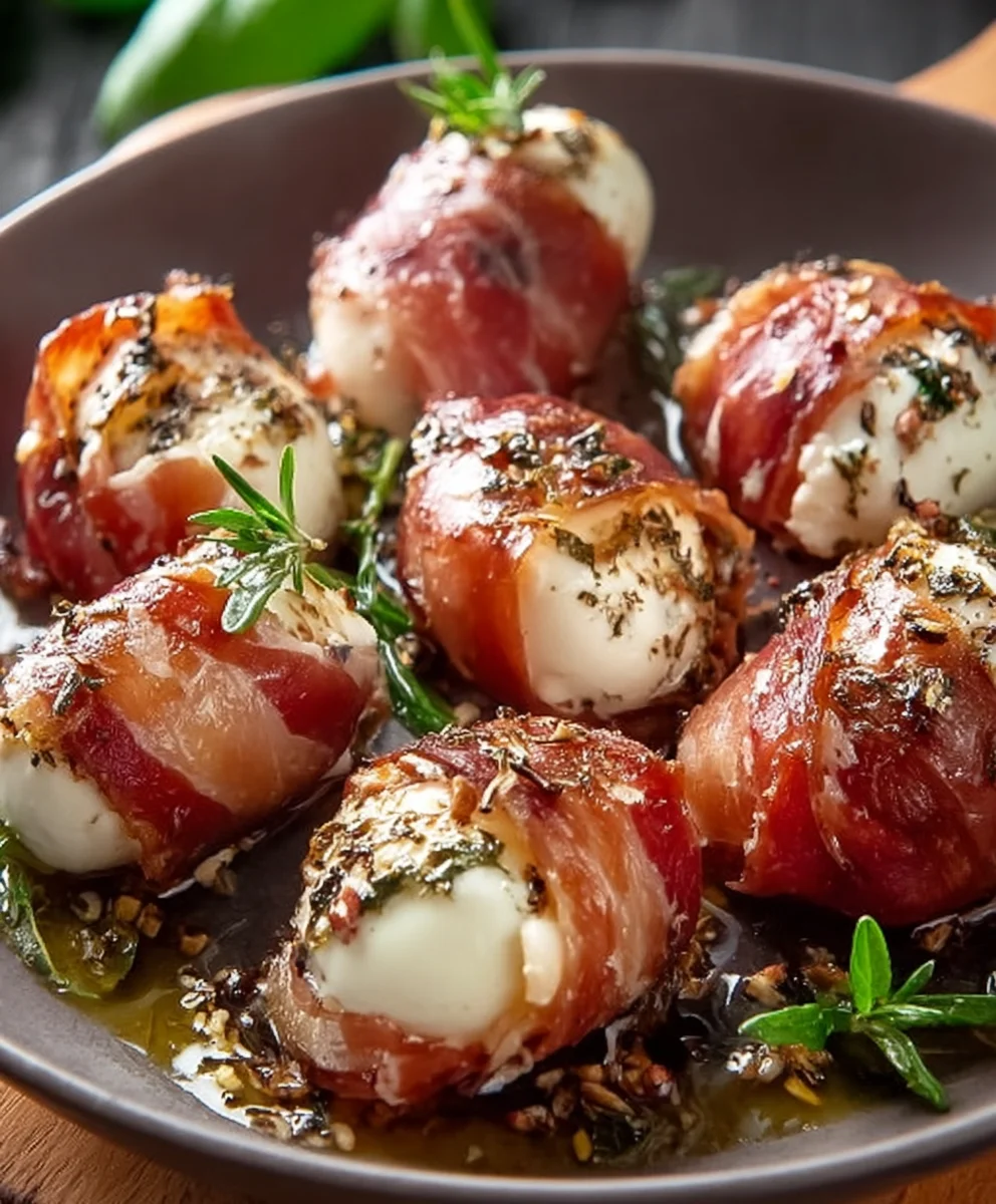 Beef Beef Prosciutto Mozzarella Bites-Easy Appetizer