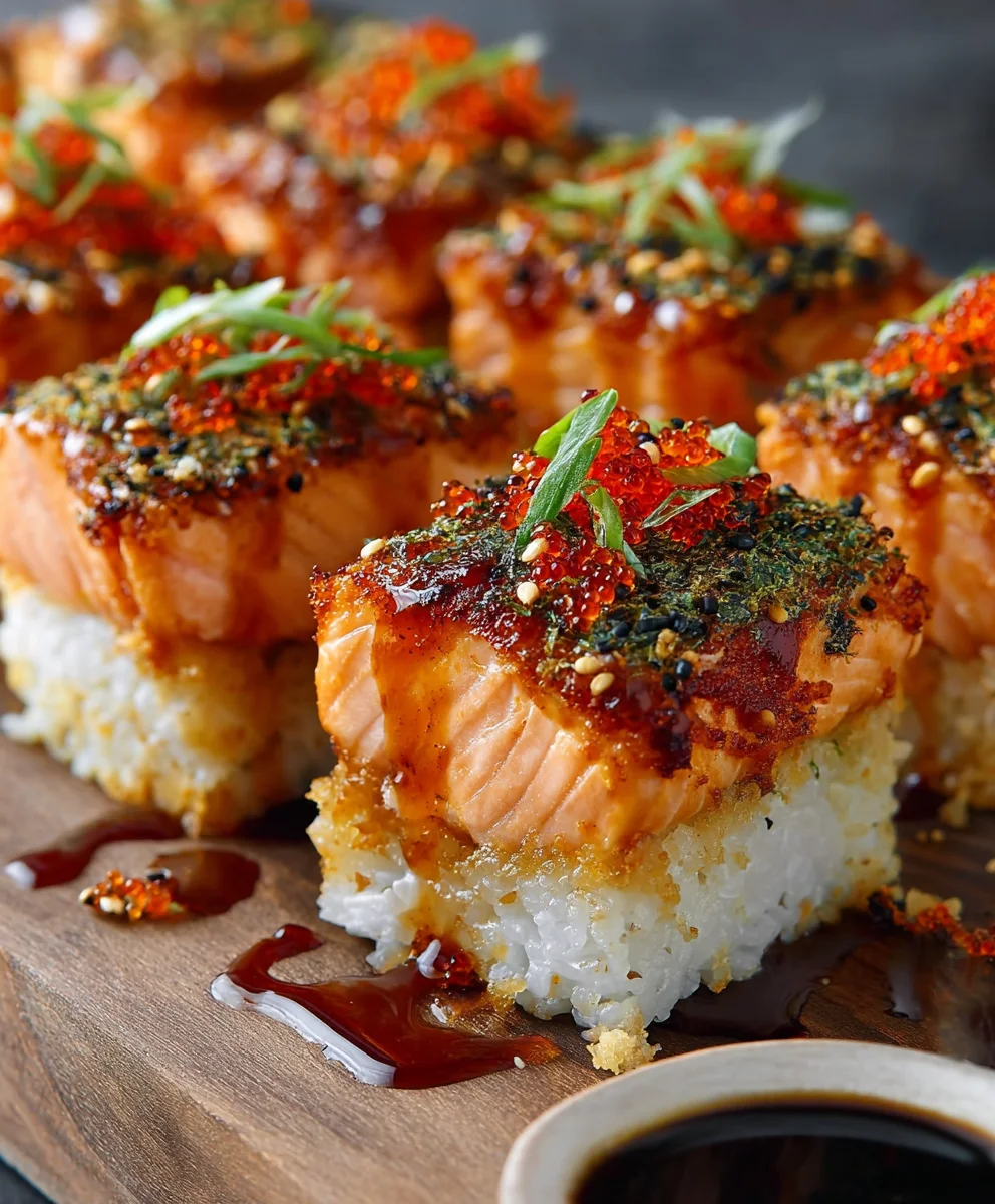 Spicy Salmon Sushi Bake - Easy Weeknight Meal