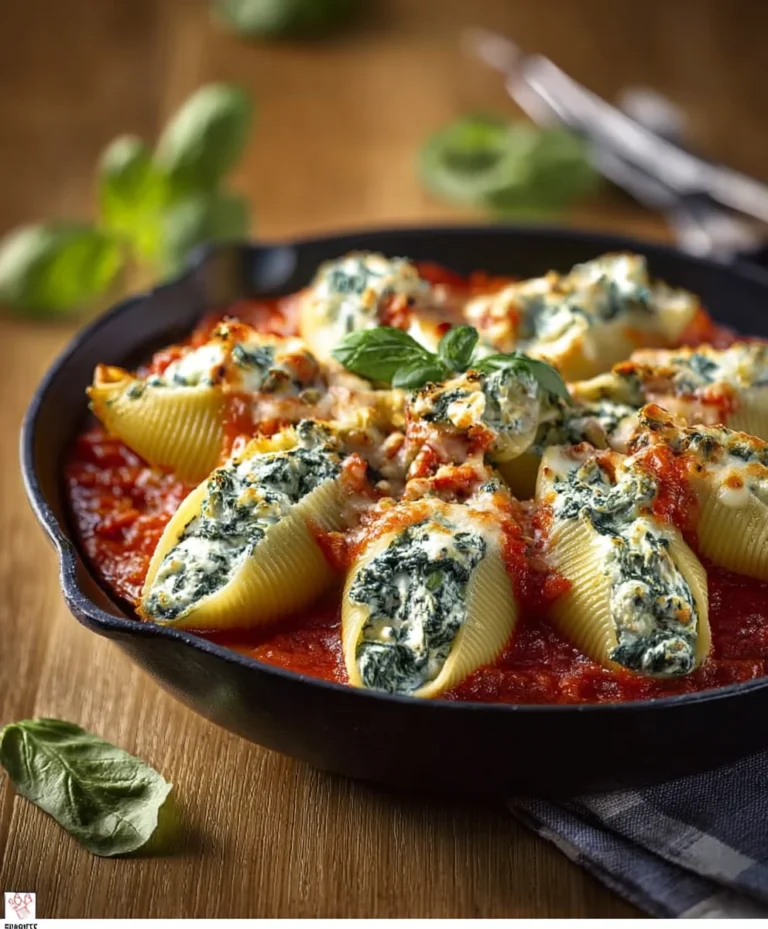 Spinach Ricotta Stuffed Shells Easy Recipe