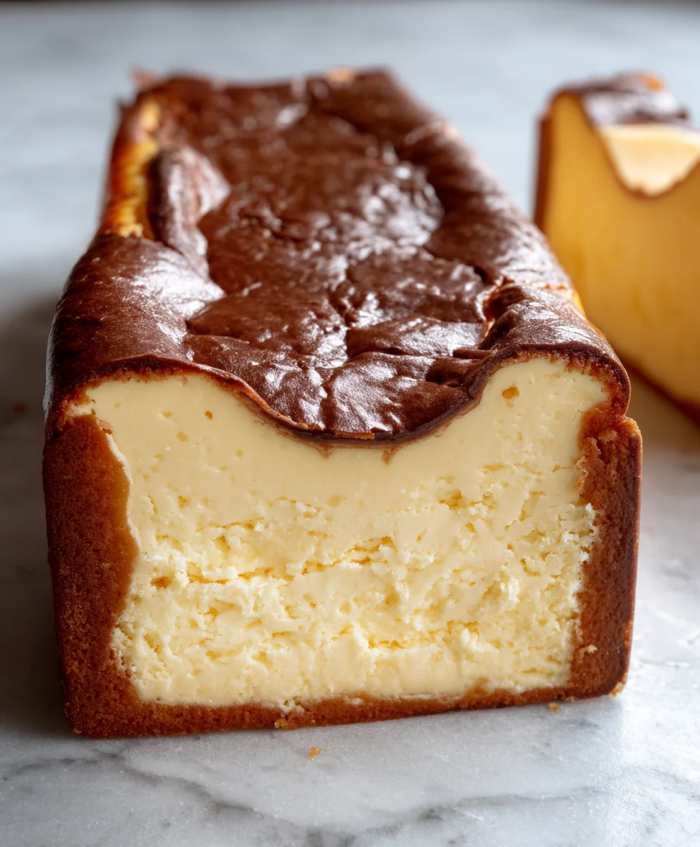 Burnt Basque Cheesecake Loaf - Easy Indulgence