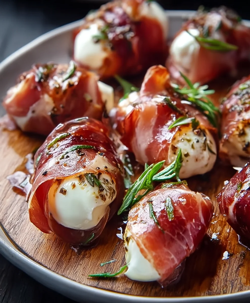 Beef Beef Prosciutto Mozzarella Bites-Easy Appetizer
