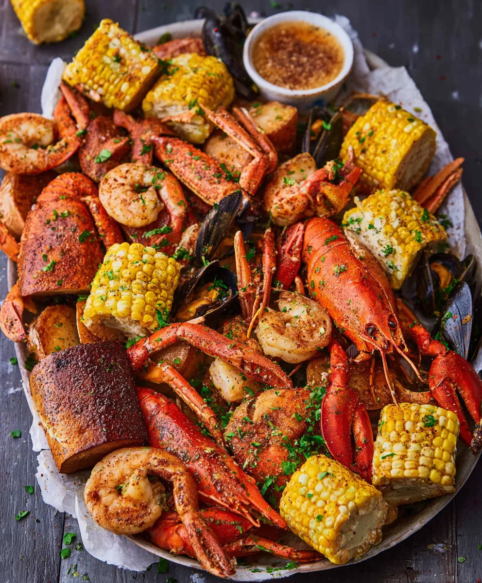 Spicy Cajun Seafood Boil-Garlic Butter Butter Bliss