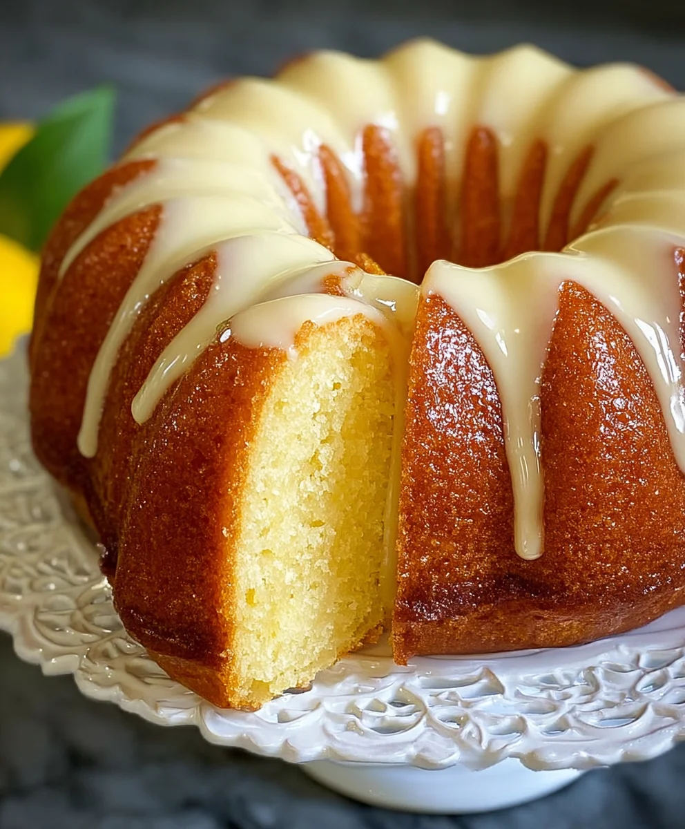 Easy Lemon Bundt Cake- Moist & Zesty Recipe