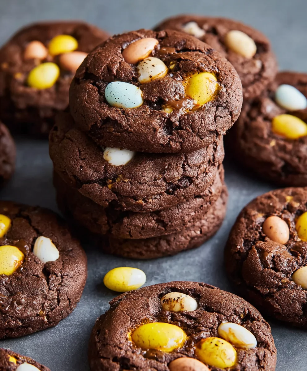 Mini Egg Brownie Cookies - Decadent Chocolate Bites