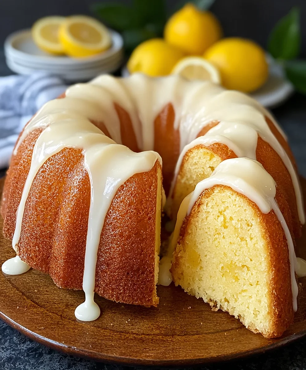 Easy Lemon Bundt Cake- Moist & Zesty Recipe