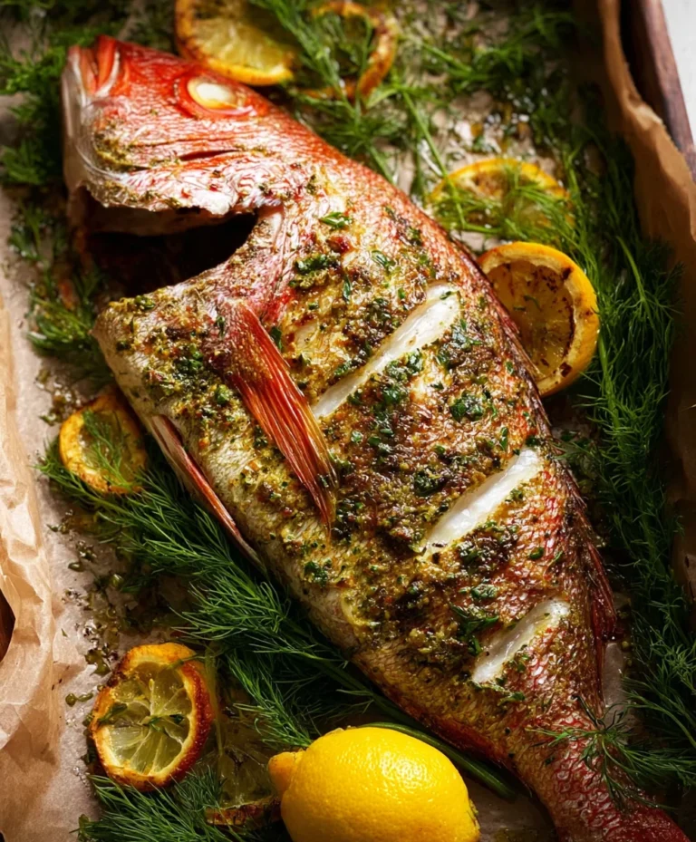 Oven Baked Whole Snapper – Delicious & Easy Recipe