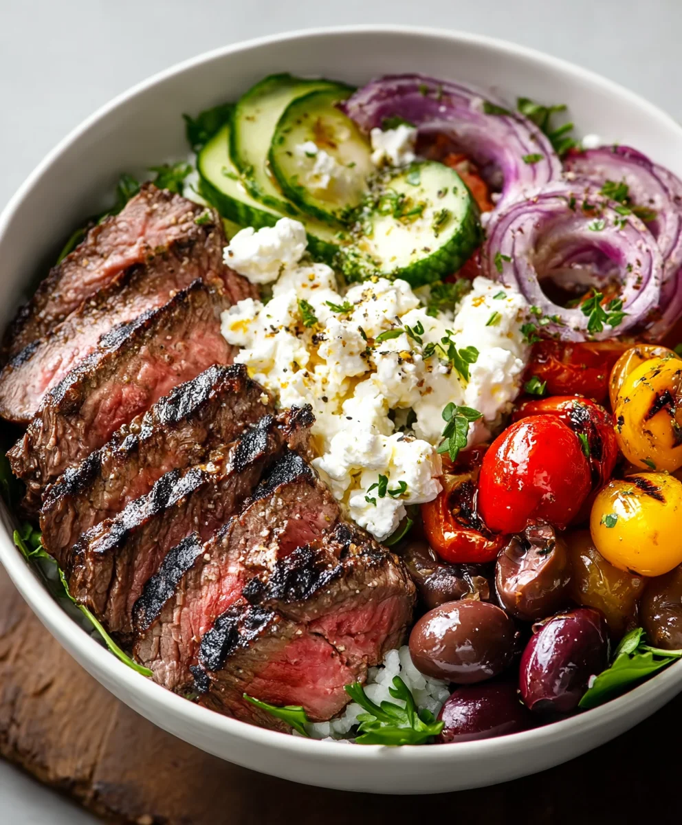 Mediterranean Beef Bowl - Easy Flavorful Recipe