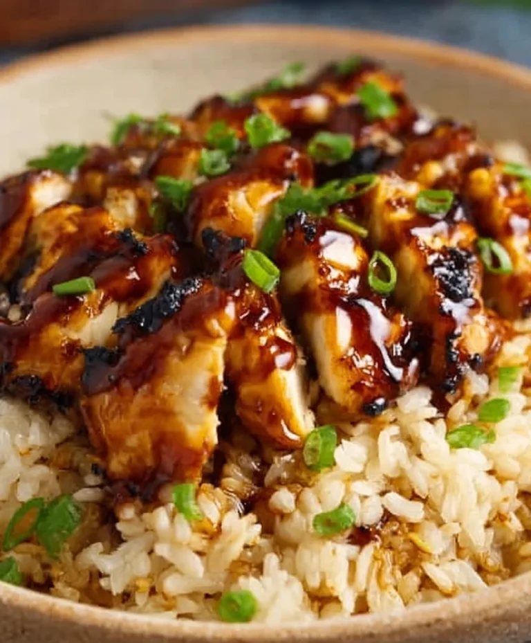 Easy Honey BBQ Chicken Rice Recipe