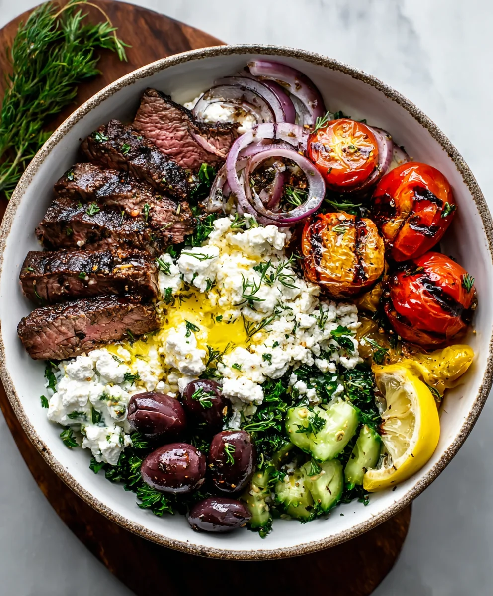 Mediterranean Beef Bowl - Easy Flavorful Recipe
