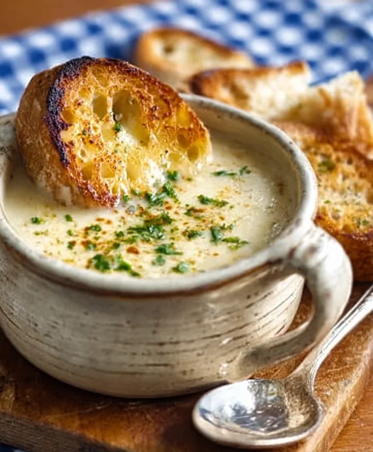 Country French Garlic Soup – Rich Flavorful Recipe
