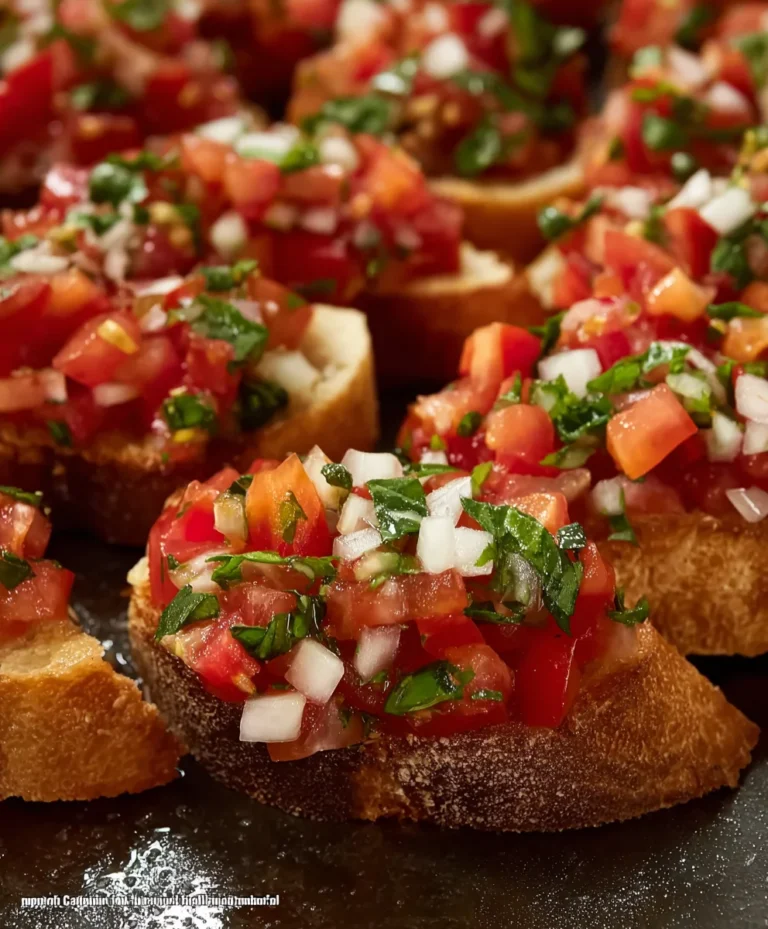 Easy Tomato Bruschetta Recipe- Delicious Appetizer