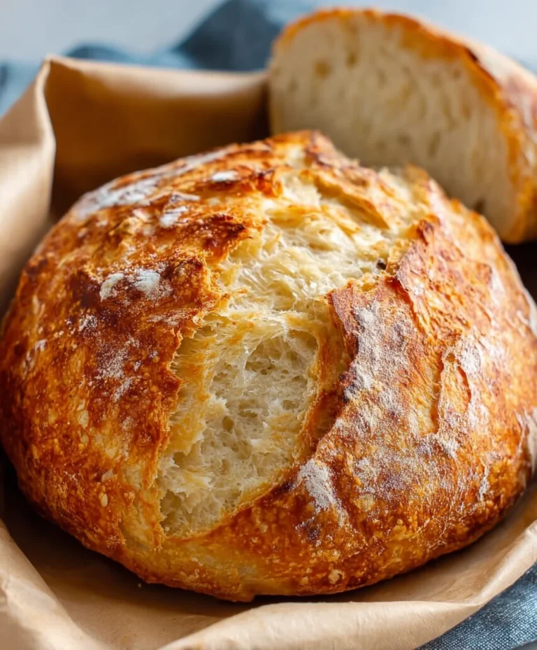 Quick Easy No-Knead Bread – Foolproof Homemade Loaf