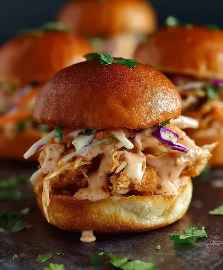 Easy Bang Bang Chicken Sliders-Quick & Delicious Bites