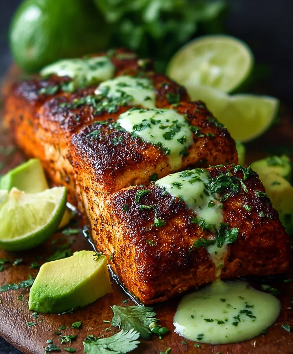 Cajun Salmon Avocado Lime- Healthy & Flavorful