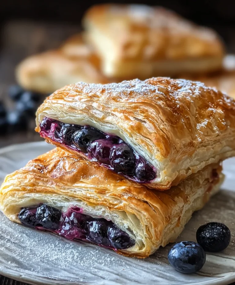 Blueberry Cream Cheese Puff Pastry – Easy Dessert Recipe