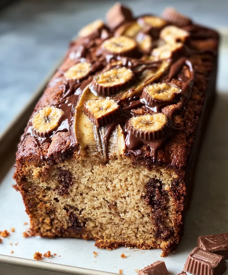 Reese’s Peanut Butter Banana Bread-Decadent Treat