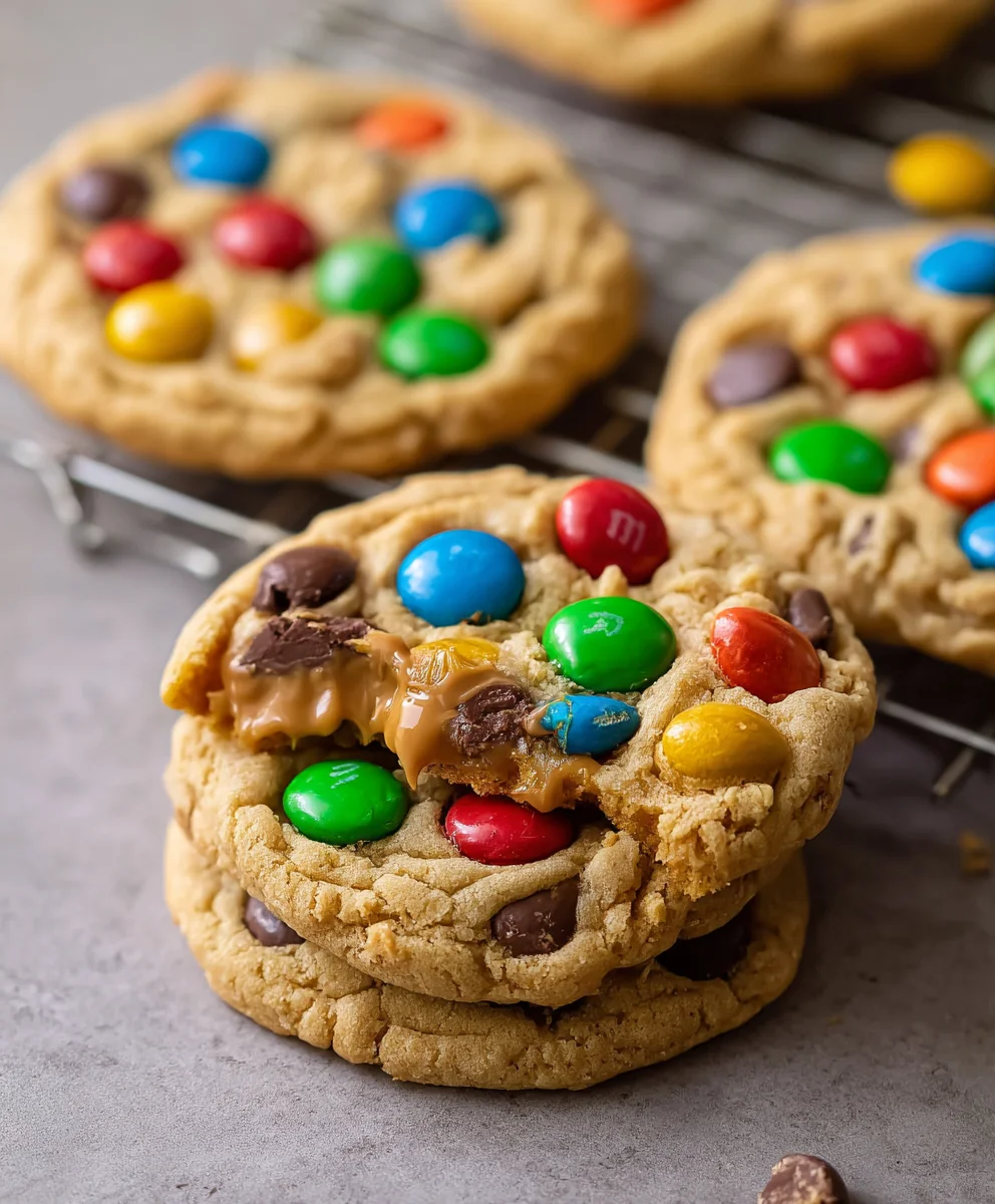 Peanut Butter M-M Cookie Bliss-Easy Recipe