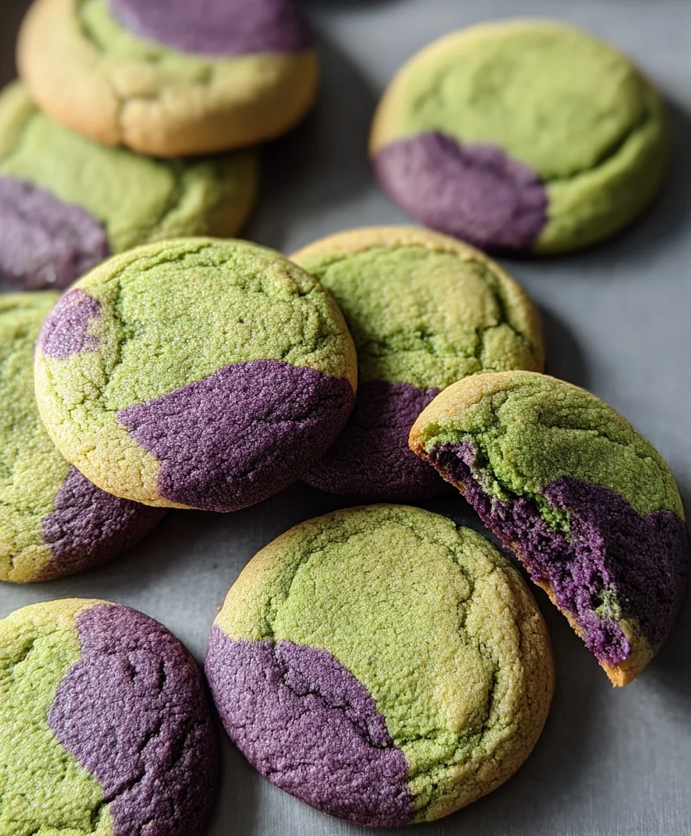 Matcha Ube Cookies - Dreamy & Delicious Treat