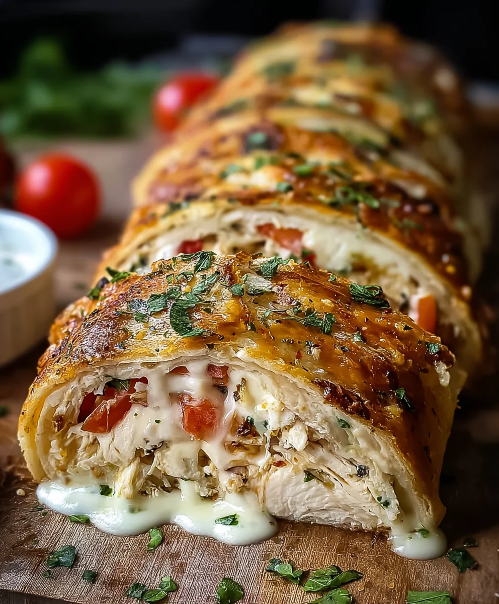 Easy Chicken Ranch Stromboli Recipe - Flavorful & Quick