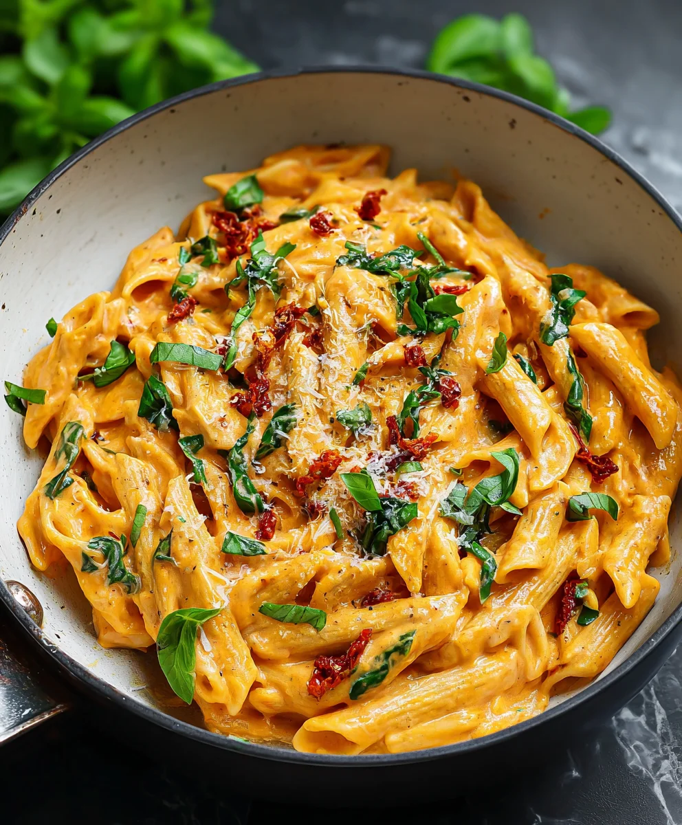 Creamy Vegan Sun-Dried Tomato Pasta Recipe-Easy & Delicious