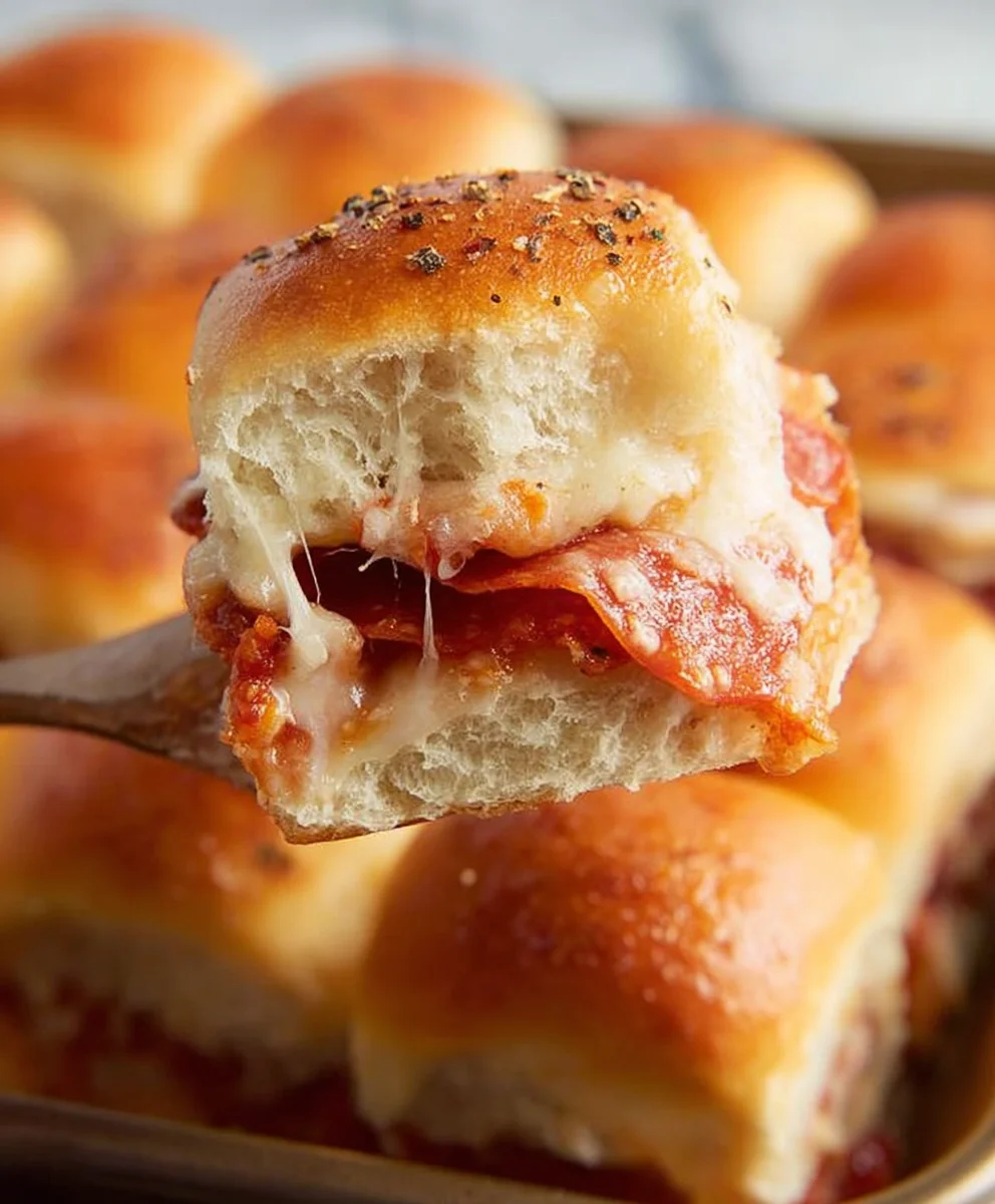 Easy Beef Pizza Sliders-Quick Party Appetizer