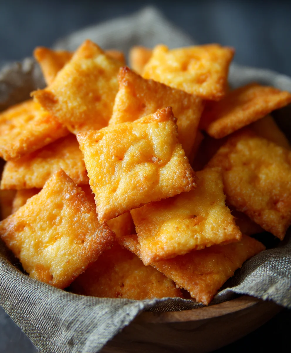 Homemade Cheddar Cheese Crackers-Cheez Its Recipe