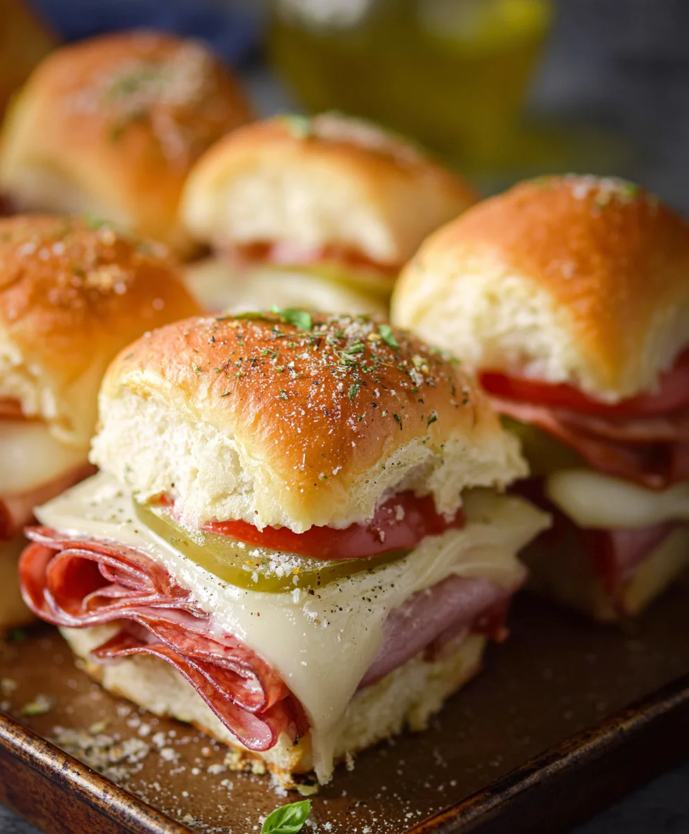 Hot Beef Sub Sliders - Easy Game Day Appetizer
