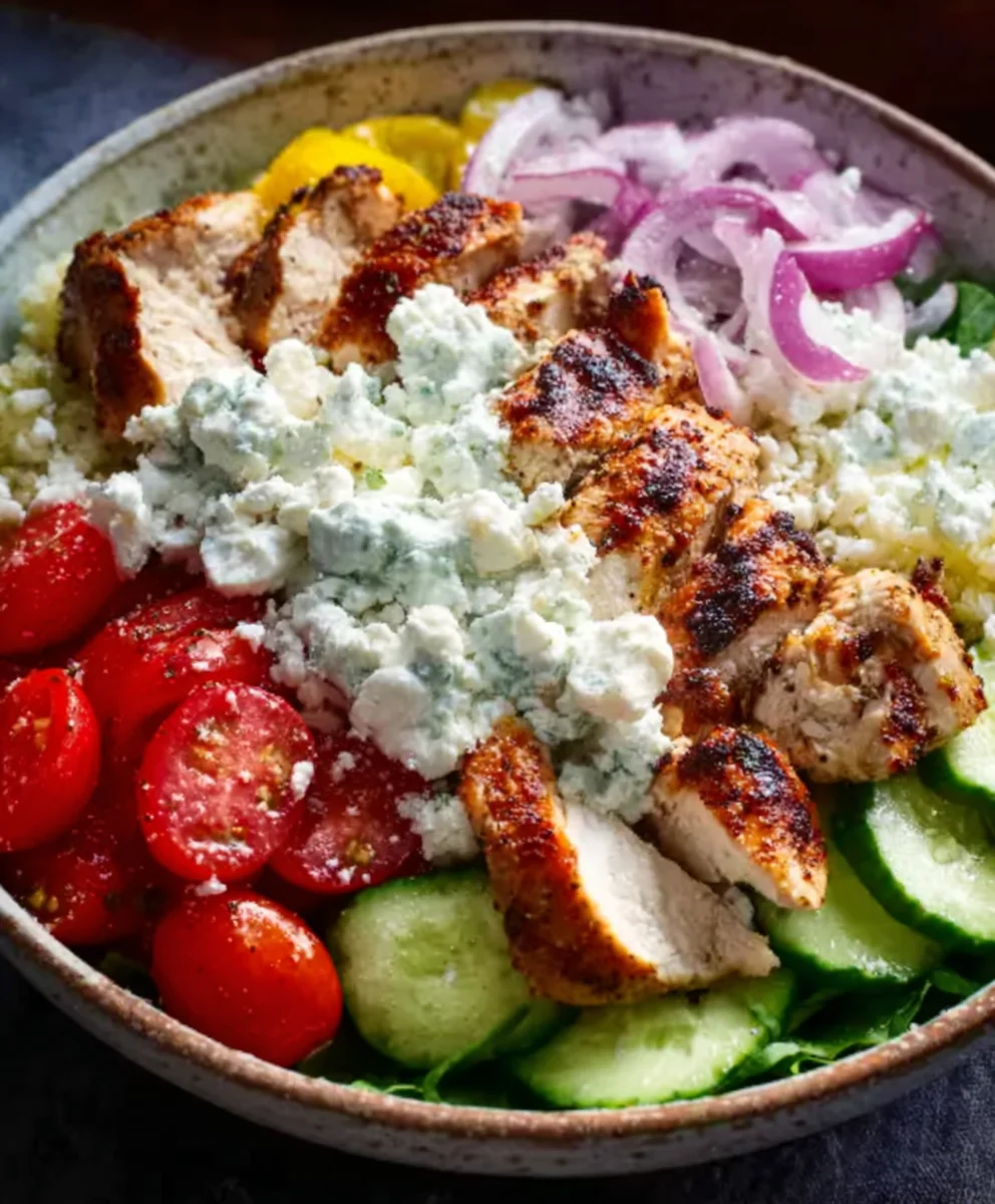 Easy Greek Chicken Bowls- Quick & Healthy Dinner