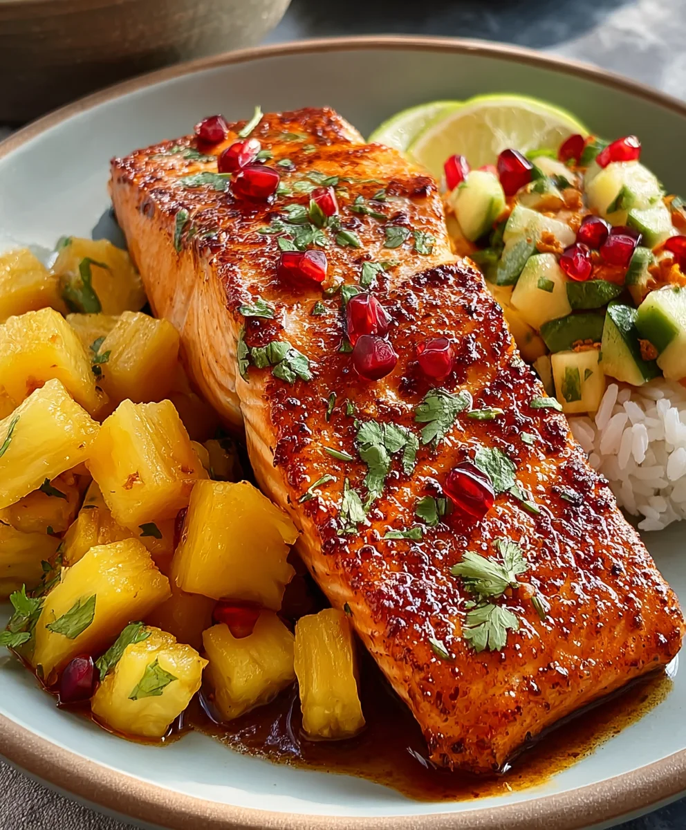 Spicy Pineapple Chipotle Salmon Recipe