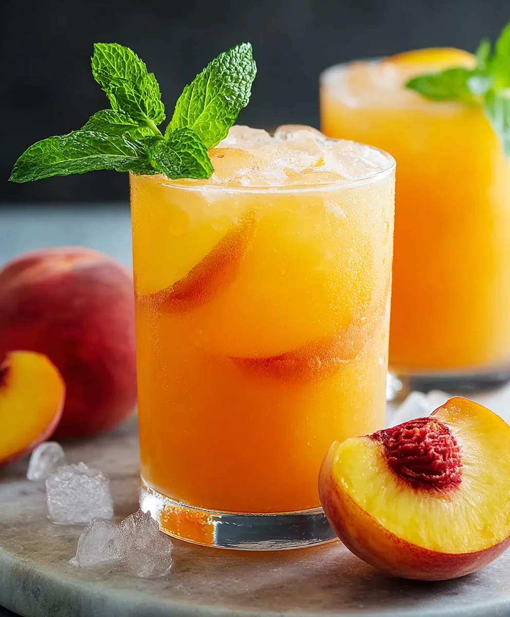 Refreshing Peach Lemonade - Easy Summer Drink