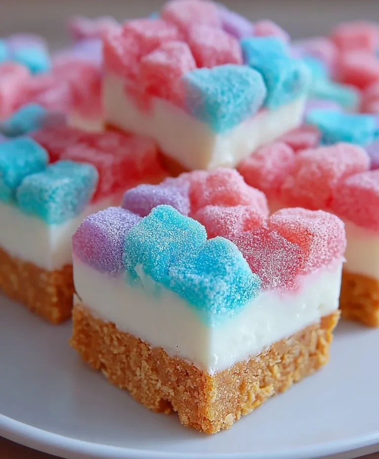 Gummy Cotton Candy Cheesecake Bites-Sweet Delight