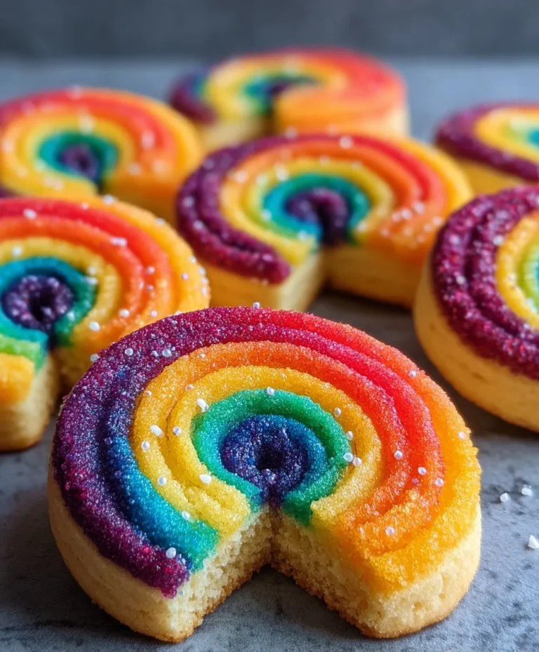 Piped Rainbow Shortbread Cookies- Easy Festive Treat