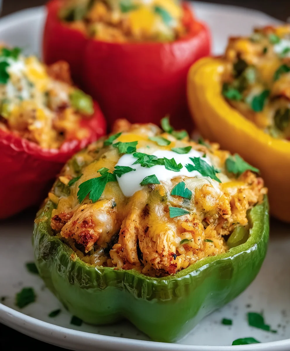 Easy Chicken Stuffed Peppers Recipe