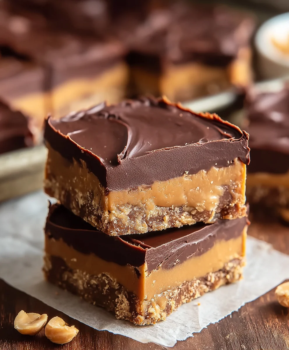 Decadent Chocolate Peanut Butter Bars-Easy & Delicious